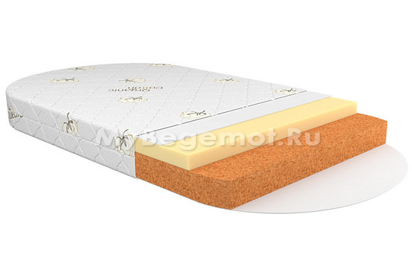 Детский матрас Vikalex Асти овальный 125х65 см