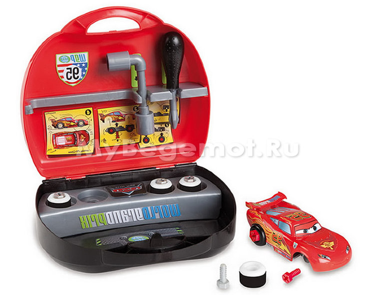 Конструктор в чемоданчике Smoby Молния МакКуин Тачки 2
