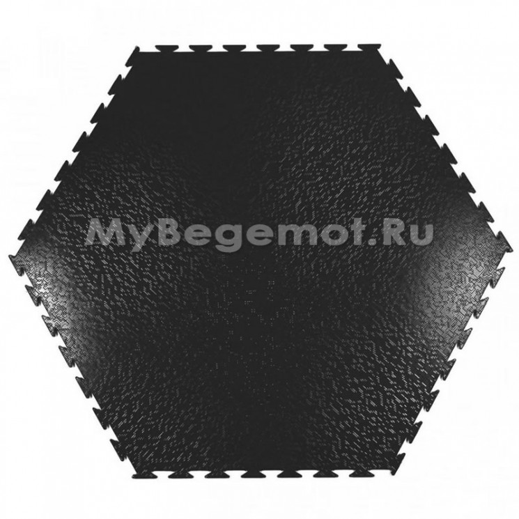 Модульное напольное ПВХ покрытие SENSOR SOTA 5 мм, RAL 9005, черный.