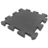 Резиновая плитка на пазлах M-KORT PUZZLE, 500x500х40 мм, серая